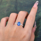 Luxury Legacy 6-Prong Oval-Cut Sapphire Engagement Ring